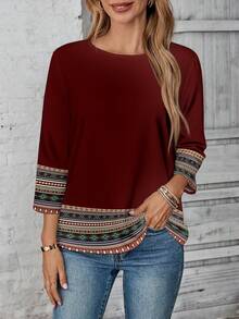 EMERY ROSE Blusa de verano para vacaciones y salidas, blusa de verano linda para conciertos de música country, blusa informal para salir - Multicolor - Ver 3