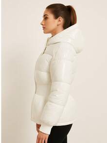Women Winter Coats - White - View 2