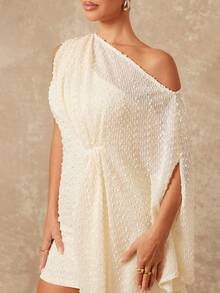 Lumalex 早春3D立体褶皱不对称肩部垂褶泡泡袖修身迷你连衣裙,适合女士度假、生日、婚礼宾客、婚礼派对、夏季假日海滩等场合,尽显奢华格调,低调奢华,适合舞会、聚会、宴会、优雅老派、性感迷人、锐舞派对、音乐节等场合,层次丰富,适合宰牲节派对等场合。 - 卡其色 - 查看 6