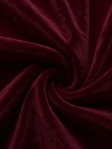 GlowEve CURVE 大码纯色高领保暖长袖T恤，秋冬季时尚之选 - 酒紅色 - 查看 6