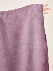 Al Najma Plus Size Women's Elegant Arabic Style Dress - Dusty Purple - View 10