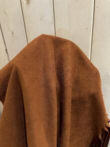 Wildy Autumn/Winter Sleeveless Long Black Fringe Boho Style Casual Jacket For Women Western Tops