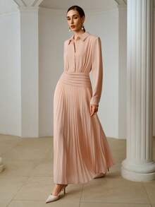 ZEYLAH 二合一网眼拼接连衣裙，春夏款 - 粉色 - 查看 1