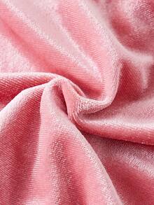 SHEIN 少女针织修身水钻蝴蝶结装饰开衩露背吊带背心，Y2K - 粉色 - 查看 8