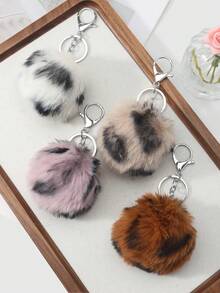ROMWE J-Fashion 1 Móc khóa/phụ kiện túi xách mini hình cáo lông thú nhiều màu sắc, kiểu dáng retro Y2K, dễ thương, cá tính, chất lượng cao, họa tiết da báo, đổi màu dần, màu ngẫu nhiên, thích hợp cho bé gái và phụ nữ mặc hàng ngày, quà tặng ngày lễ. - Mã trung bình -5 - Xem 2