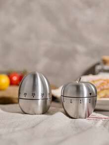 Cirelle 1pc Mechanical Kitchen Timer, Egg-Shaped 60-Minute Countdown Timer, No Electricity Needed, Baking & Cooking Reminder For Students