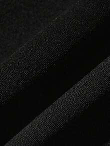 一件装女士无缝塑身连体衣，收腰塑形，性感深V领带内置胸垫，可外穿 - 黑色 - 查看 10