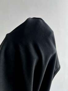 Elamini 女士秋季连体衣，金属孔眼装饰，修身长袖连体衣 - 黑色 - 查看 6