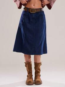 Avantive 秋季/冬季/女士/圣诞节/秋季/返校季/乡村音乐会/女士音乐会/外出/生日/万圣节服装/休闲/千禧年/2000年代/90年代/性感/西部牛仔女装/波西米亚风/乡村风/俱乐部/办公室/鸡尾酒会/复古/紧身/锐舞音乐节/趣味/优雅/老钱/街头服饰/度假/乡村音乐会/端庄/春假/单身派对/音乐会/基础款/毕业/女士牛仔裙/返校牛仔裙/牛仔裙 - 淺色水洗藍 - 查看 4