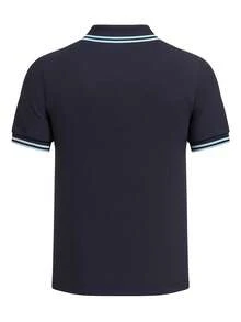 Fred Perry Men's Polo Shirt Navy Blue - Blue - View 2