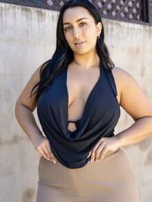 Truni Pantalon de costume taille haute à jambes larges, idéal pour la remise des diplômes, la rentrée scolaire et les tenues d'enseignantes en automne/hiver - Kaki - Voir 5