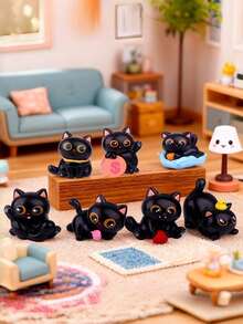 POKOJA LAND 1/6 chiếc Hộp bí ẩn Hey Meow Cat Joyful Theater Hình mèo dễ thương Bộ sưu tập trưng bày trên máy tính để bàn Đồ chơi nghệ thuật tình bạn tình cảm Đồ nhồi tất Giáng sinh Ý tưởng quà tặng ngày lễ Cottage Core Thẩm mỹ phải có - Nhiều màu - Xem 9