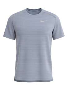Nike Miler Men's Dri FIit T-Shirts Grey - Light Grey - View 1