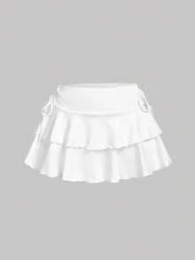 SHEIN MOD 2 chiếc váy xếp nếp eo có dây rút, phong cách học sinh, lấy cảm hứng từ phong cách quý tộc xưa, hoàn hảo cho văn phòng và đi làm, Y2K, thích hợp cho buổi tối hẹn hò, tiệc tùng, hoàng gia, lễ hội và sinh nhật - Nhiều màu - Xem 8
