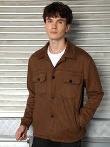LOGEQI Men Jackets And Coats - Coffee Brown - View 4