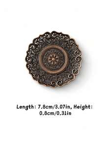 Cirelle 1个复古镂空金属莲花杯垫禅意铜茶垫耐热垫茶道用品家用 - 彩色 - 查看 3