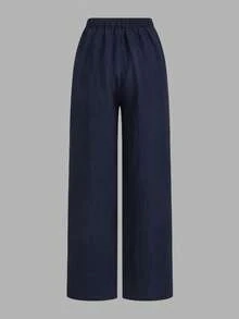 SHEIN LUNE 女士休闲条纹衬衫和裤子三件套/组 冬季女装 休闲套装 两件套 工作服 夏季休闲装 - 彩色 - 查看 9