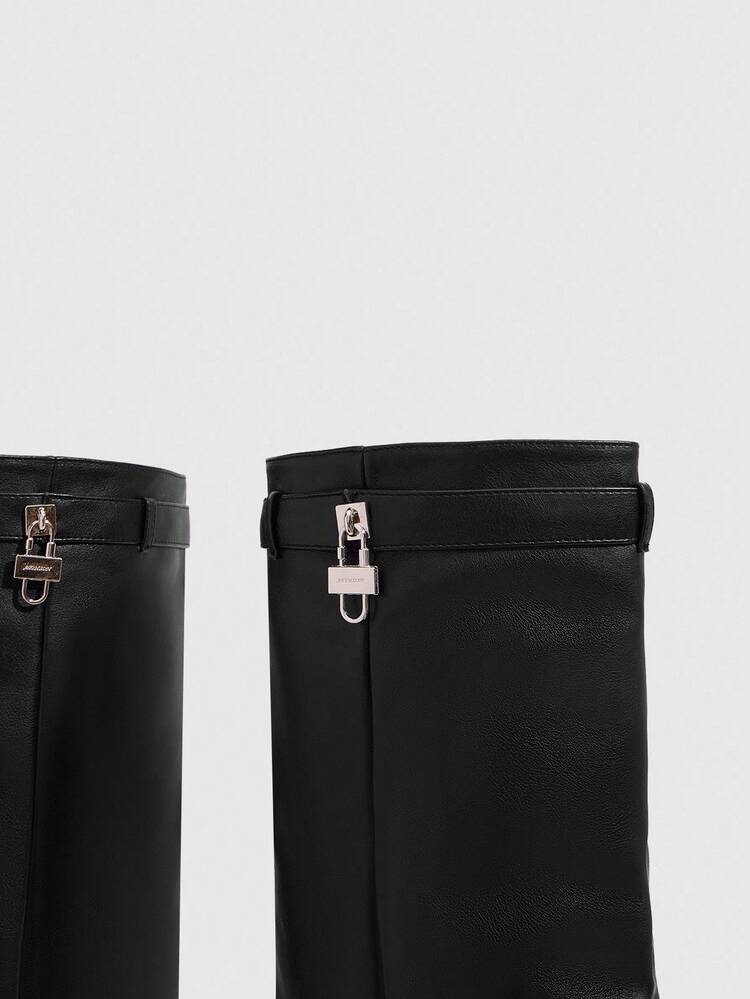 CUCCOO SZL Women's Thigh High Boots, Extremely Leg-Lengthening, Chic Urban Style