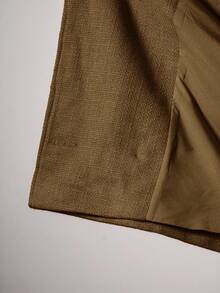 COSMINA 女士优雅高领系带常规款外套，秋冬款 - 駝色 - 查看 7