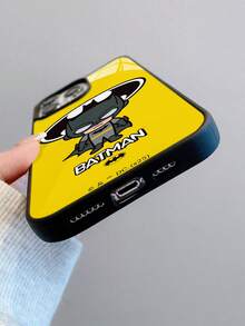 BATMAN X SHEIN 1个可爱创意卡通蝙蝠图案防震时尚手机壳。万圣节和圣诞节礼物，兼容 - 彩色 - 查看 7