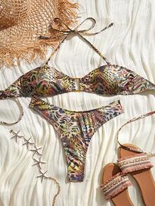 Swim SXY Bikini Bandeau vải đặc biệt dành cho nữ, kỳ nghỉ hè trên bãi biển - Nhiều màu - Xem 6