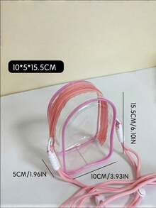Tas Bahu Sidekick PVC Transparan 15cm (Tidak Termasuk Boneka) Tas Pembawa Figur Koleksi Pesta untuk Cosplay, Rave, Festival, Konser, Perjalanan, Belanja, Aksesori Penggunaan Sehari-hari - MultiWarna - View 7