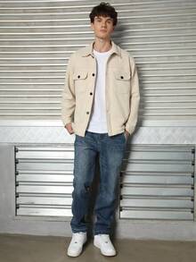 LOGEQI Men Jackets And Coats - Beige - View 6