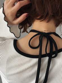 FRIFUL Women's Ribbed Trim Sleeveless Casual Top - Beige - View 1