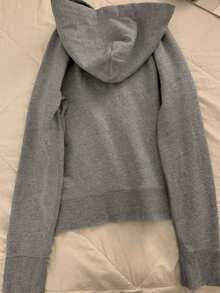 INAWLY 女士修身白色印花卫衣外套