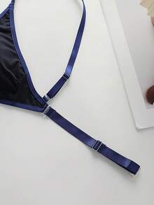 2-częściowy komplet biustonosza damskiego z marszczeniami i usztywnieniem bez fiszbin