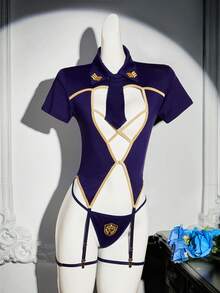 5Pcs Women's Sexy Police Style Lingerie Set