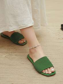 House Slippers - White - View 2