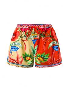 Swim Oasis 2026新款春夏女士两件套泳衣，性感露背沙滩装，定位印花，欧美风格