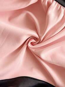 GlowEve 女士优雅收腰撞色针织T恤 - 彩色 - 查看 4