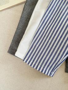 3pcs/Set Baby Boy Casual Versatile Striped Cartoon Pattern Elastic Waist Pants, Suitable For Birthday Party, Rave, Evening Party, Performance, Wedding, Baby's 1st Month, Christening, 1st Birthday Celebration, Wedding Guest, Baby Shower Christening Outfit Toddler Striped Pants Long Baby Pants For Boys Baby Boy Plain Pants Baby Boy Striped Pants