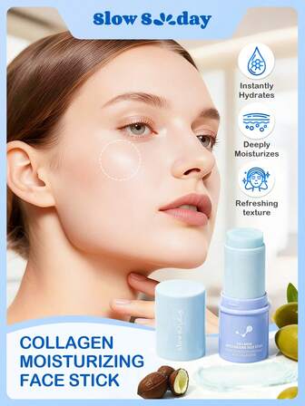 Barra hidratante de colágeno para el rostro Slow Sunday, hidrata instantáneamente, hidrata profundamente, textura refrescante, apta para todo tipo de piel, perfecta para el cuidado del cabello en otoño e invierno, ideal para vacaciones, fiestas, viajes, actividades al aire libre, Acción de Gracias, Navidad, regalos festivos