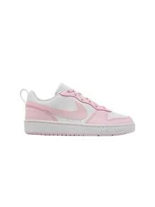Nike Court Borough Low Recraft Kids Sneakers White Pink DV5458 - White/Pink Foam - View 1