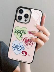 THE POWERPUFF GIRLS X SHEIN 1pc Cute And Creative Cartoon Collaboration With A Cat Pattern, High-End Texture, Simple, Fully Transparent, Shockproof And Fashionable Phone Case. Halloween And Christmas Gift, Compatible With IPhone - Multicolor - View 9