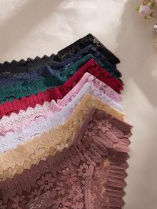 8条/套 多色浪漫性感蕾丝女士内裤，透明内衣 - 彩色 - 查看 5