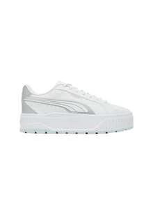 Puma Karmen II Aqua Metallic Women Sneakers White Silver 401614