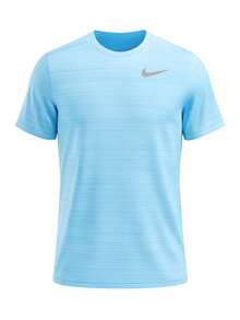 Nike Miler Men's Dri FIit T-Shirts Blue - Navy Blue - View 1
