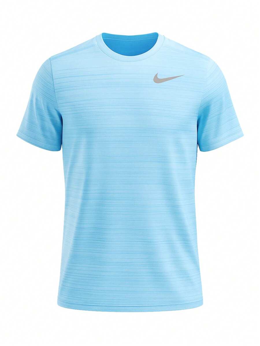 Nike Miler Men's Dri FIit T-Shirts Blue - Navy Blue - View 1