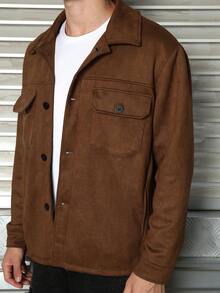LOGEQI Men Jackets And Coats - Coffee Brown - View 9