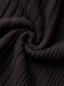 Elamini 女士黑色纹理露肩蝴蝶结装饰性感修身短连衣裙，秋冬款