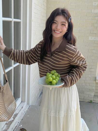 Dazy Plus Jersey de cuello alto de ajuste ceñido de unicolor para mujer de talla grande, otoño/invierno