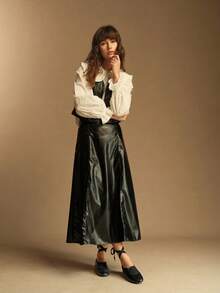 Rosivie Giày lười đế bằng đa năng dành cho nữ đi làm hàng ngày - màu đen - Xem 11