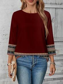 EMERY ROSE Blusa de verano para vacaciones y salidas, blusa de verano linda para conciertos de música country, blusa informal para salir - Multicolor - Ver 6