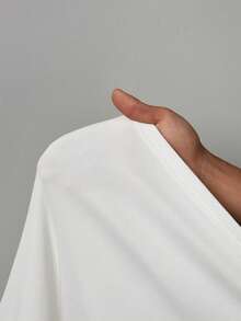 BamGleam 女士休闲纯色仿毛领拉链外套 - 白色 - 查看 6