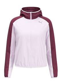 Puma Run 5K Women's Full Zip Jacket White - Red and White - View 1