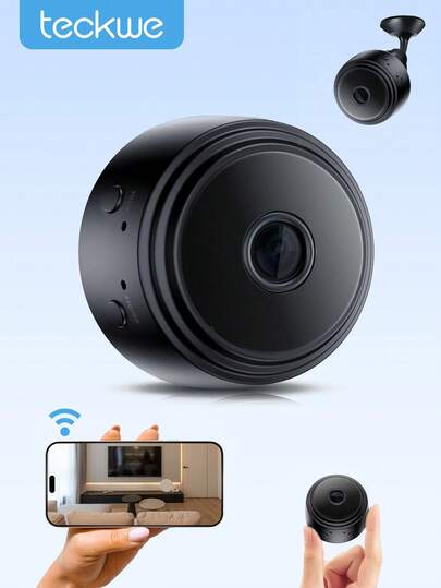 Teckwe Wireless WiFi IP Camera, Smart Home Security Camera With Crystal-Clear Video, Remote Monitoring Via Mobile App, Pet Camera